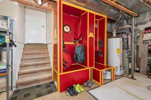 The lower holds the updated furnace, new central air and laundry. An egress window was added so there is great potential to expand with a bedroom or amusement room.