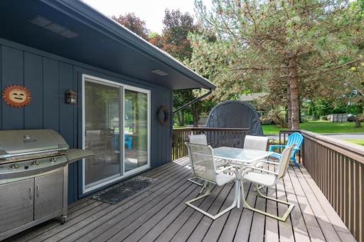 Step out from the dining area and grill here on a nice evening.