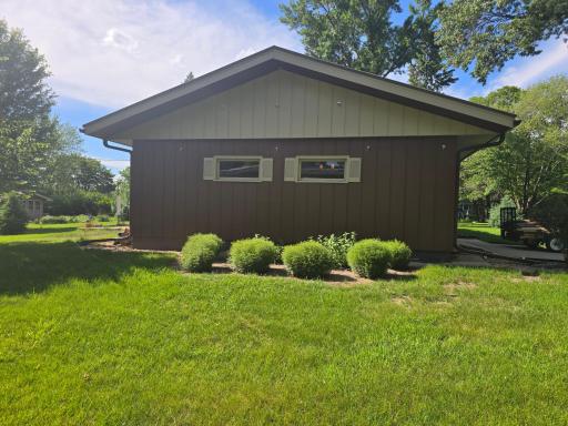 View of South side of the home..double car garage with plenty of storage