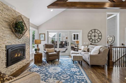 This home has a comfortable flow from one living area to another.