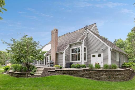 This home is as attractive from the back as the front.
