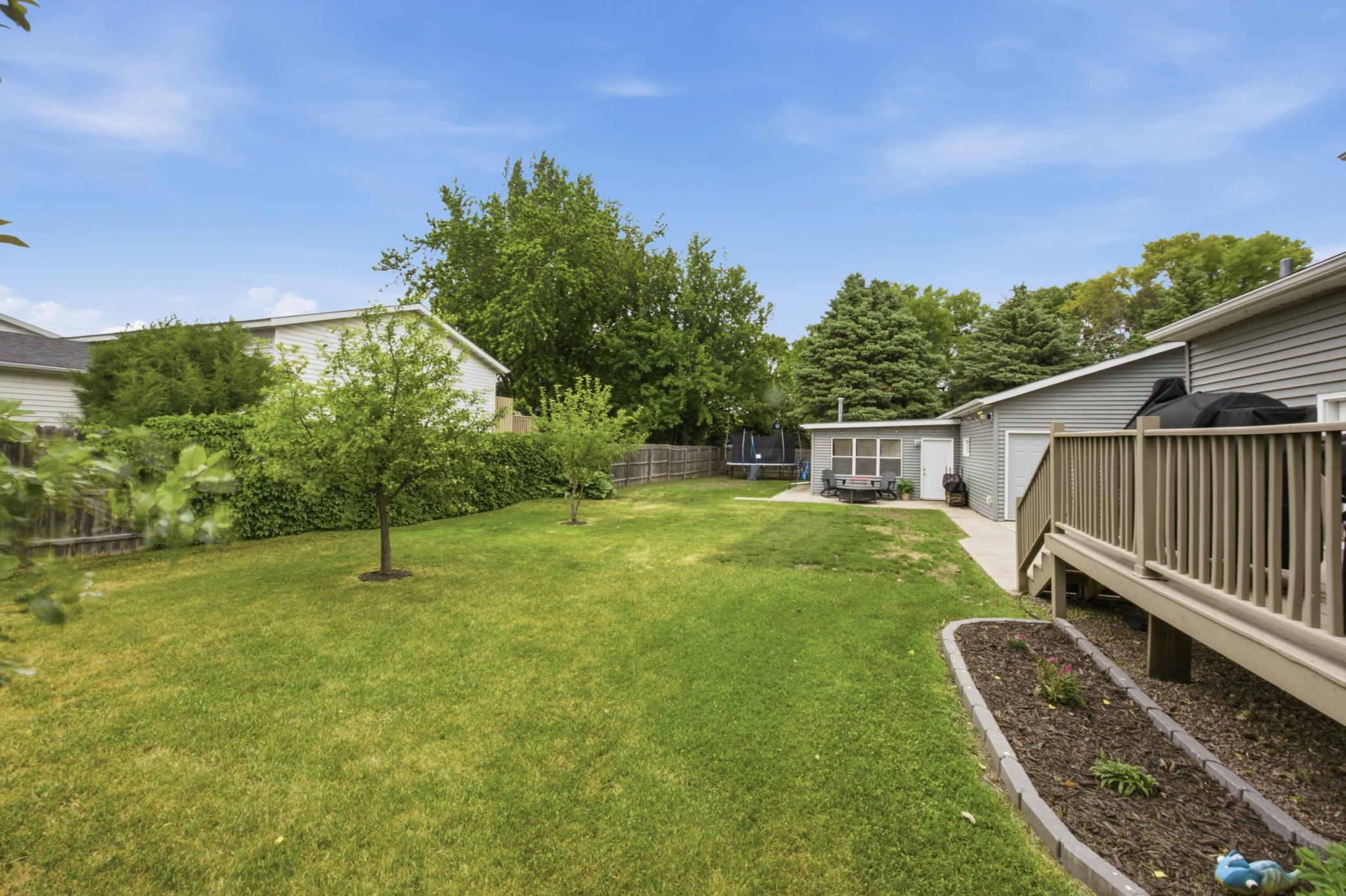 Large backyard