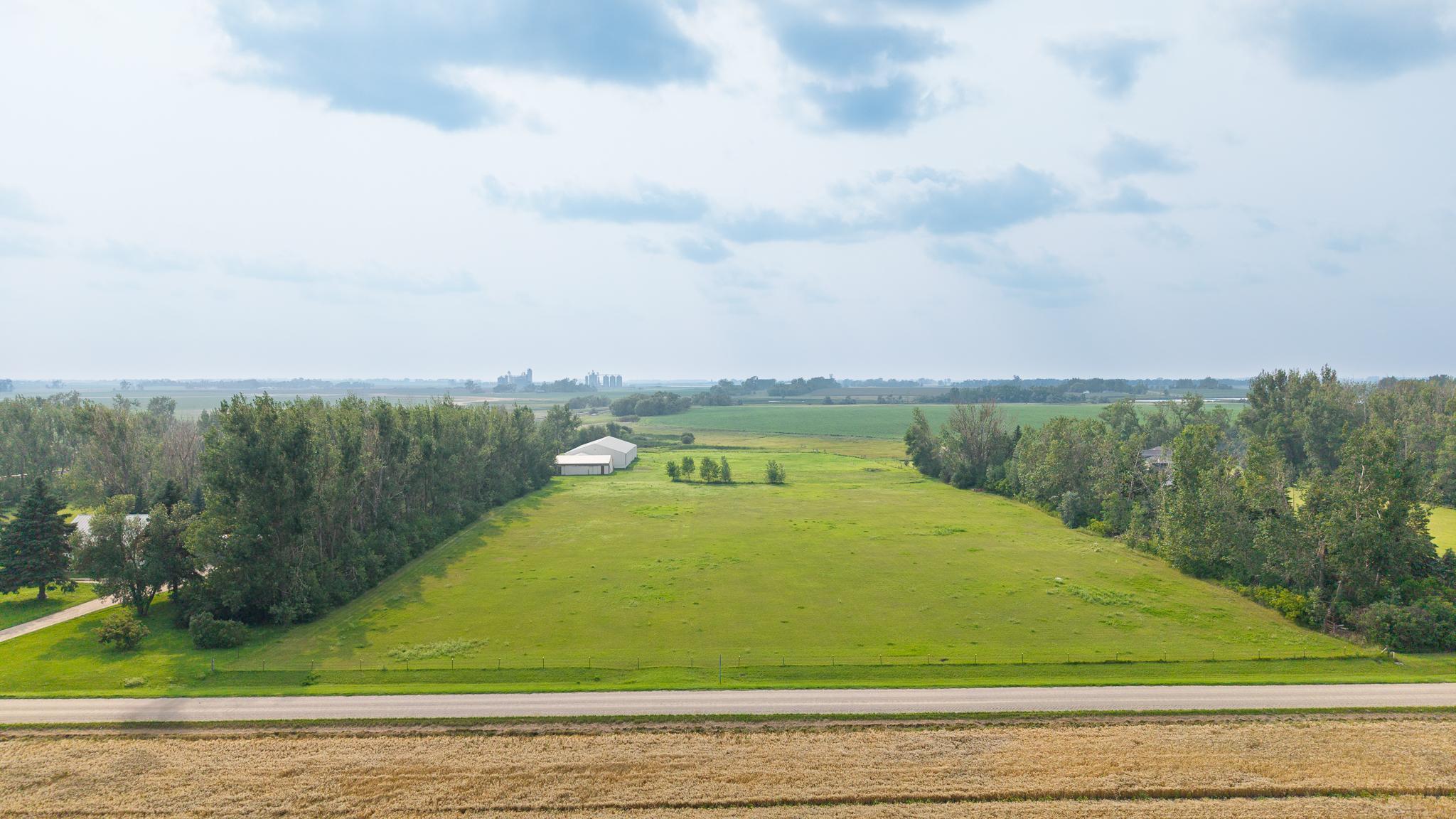 Pasture aerial view