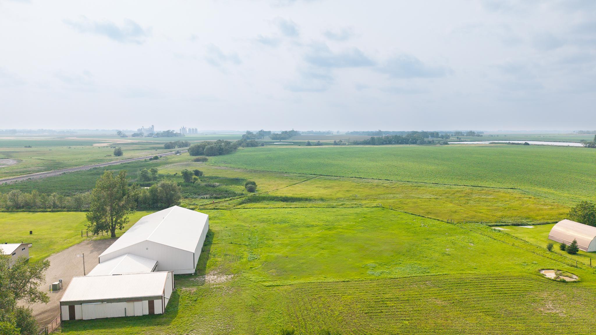 Pasture aerial view