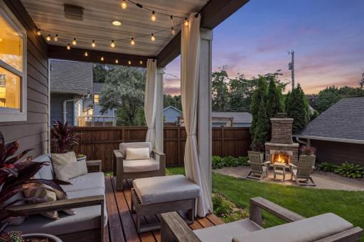 Enjoy the covered deck, perfect for outdoor dining and gatherings.