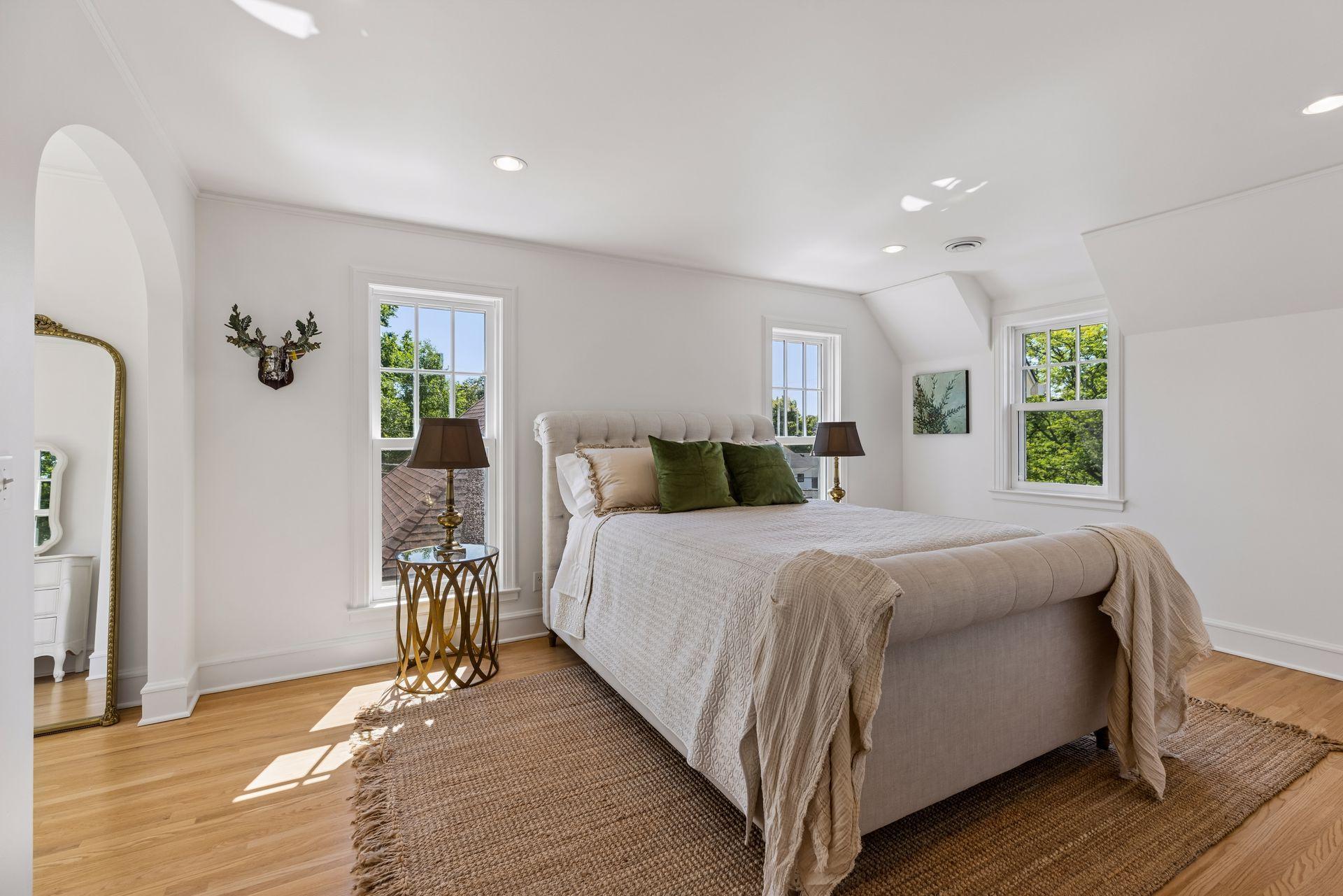 Eastern light filled Primary suite.