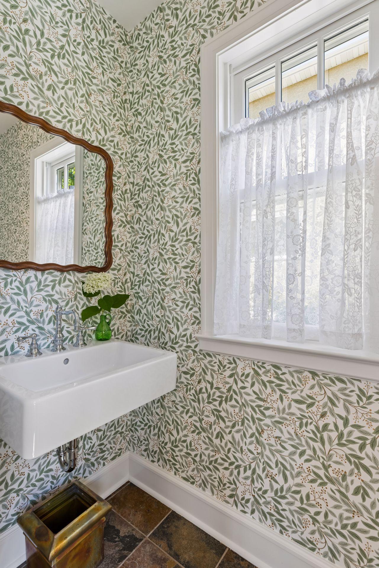 1/2 bath off back entry.