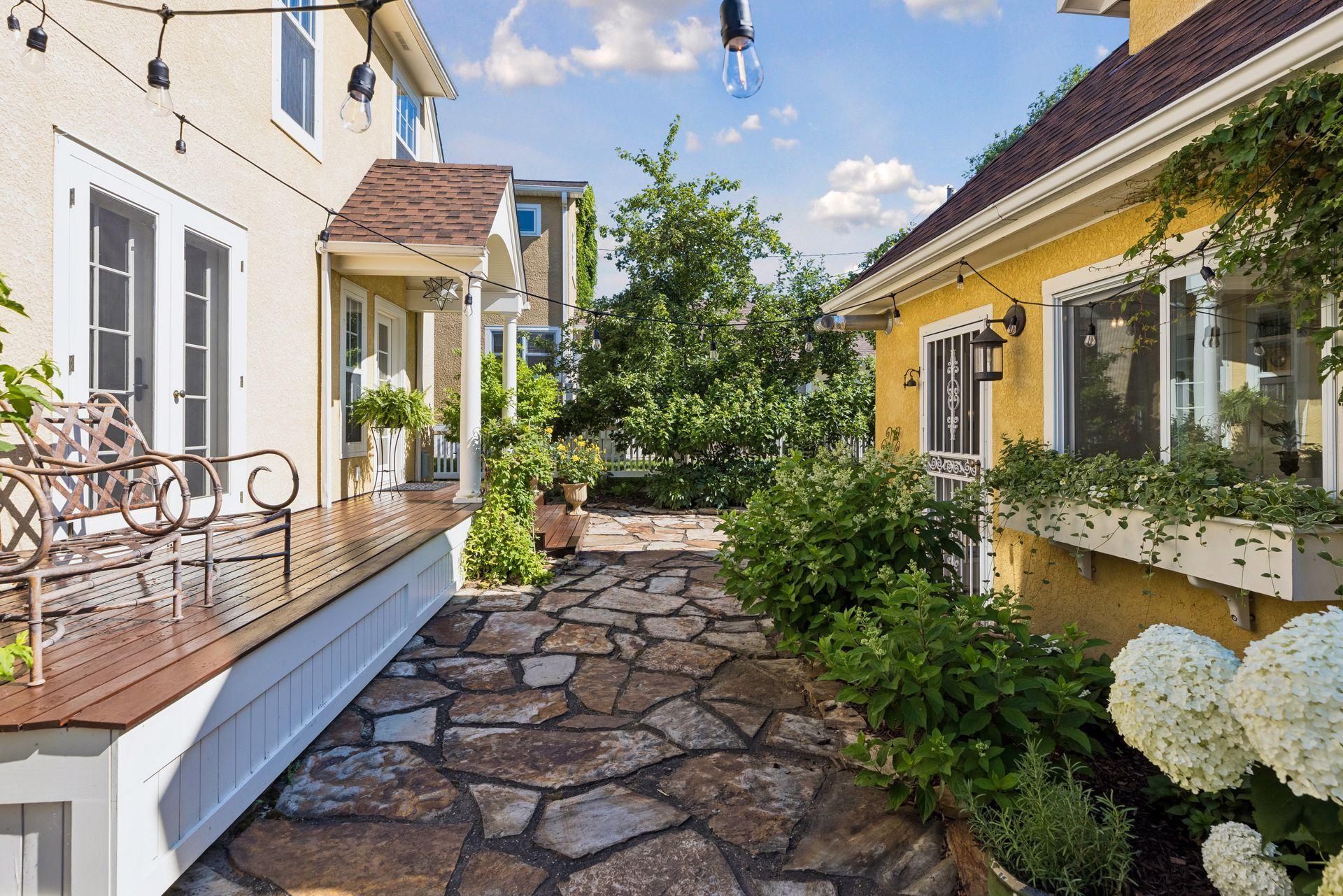 Low maintenance landscape.