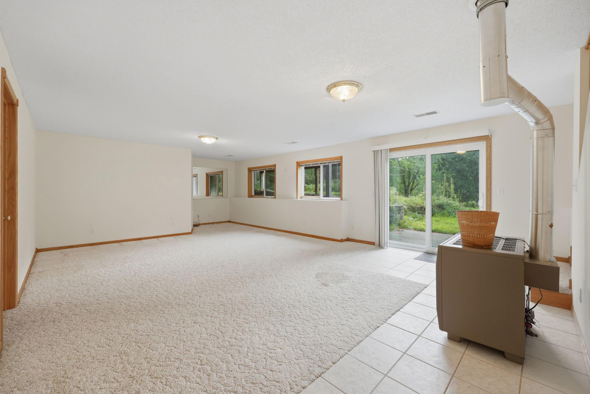 Lower level rec room