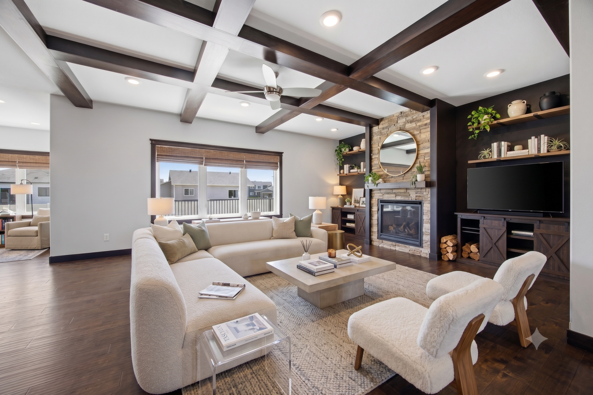 Virtually Staged Living Room