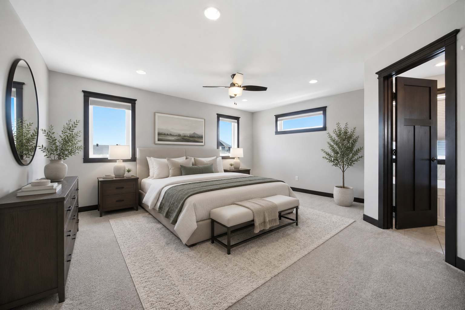 Virtual Staged Bedroom