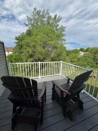 Views of summertime evenings on the maintenance free deck!