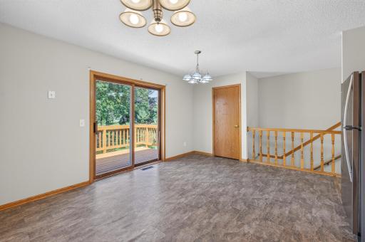 Dining Area with walkout to deck