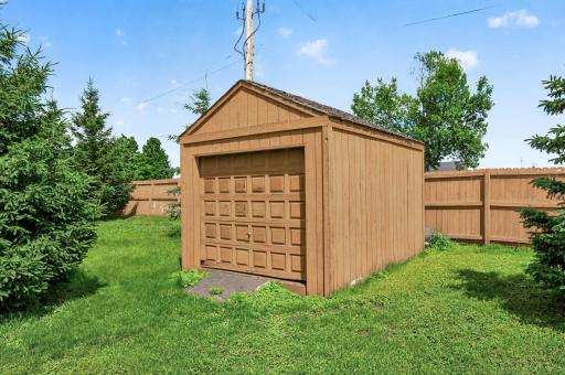 Storage shed for added storage!