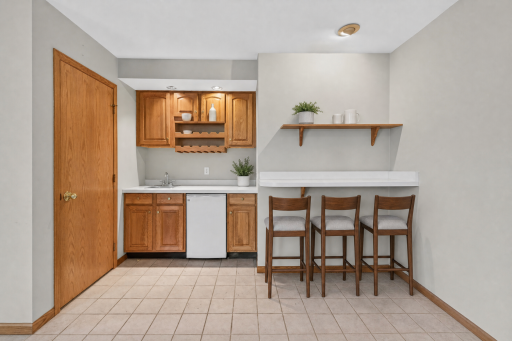 Lower level wet bar