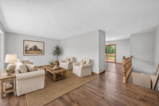 Living Room Staged Virtually