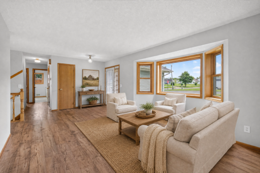 Living Room Staged Virtually