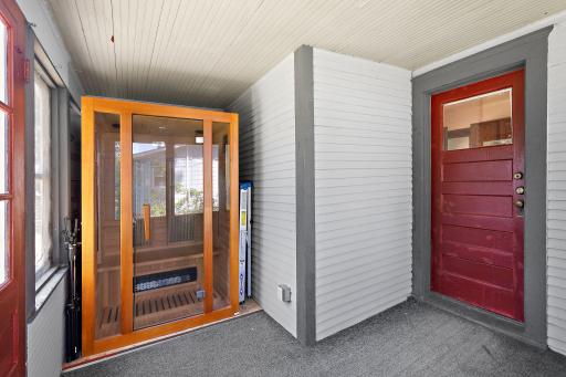 Back Porch with Sauna