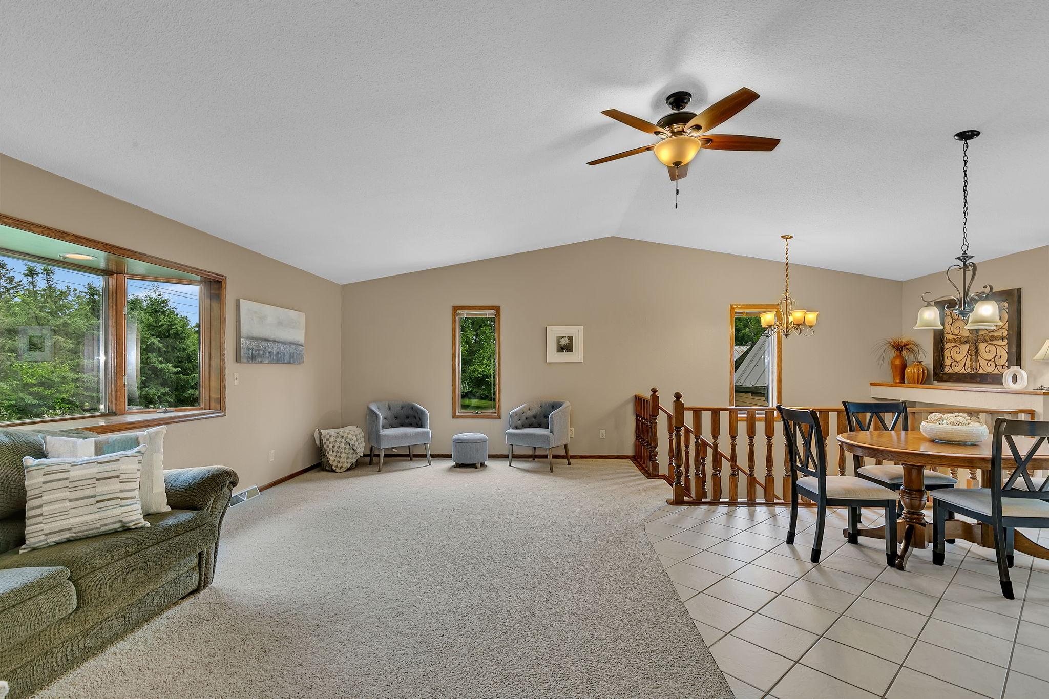 Vaulted Ceiling and Room for Additional Seating
