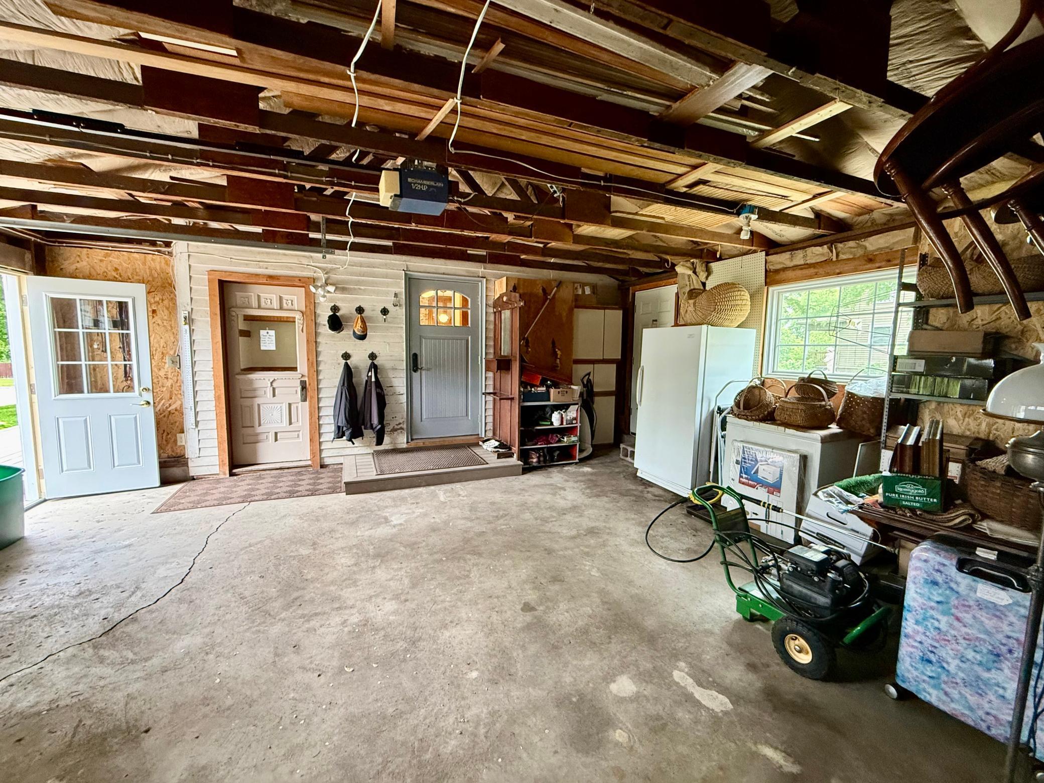 Attached garage