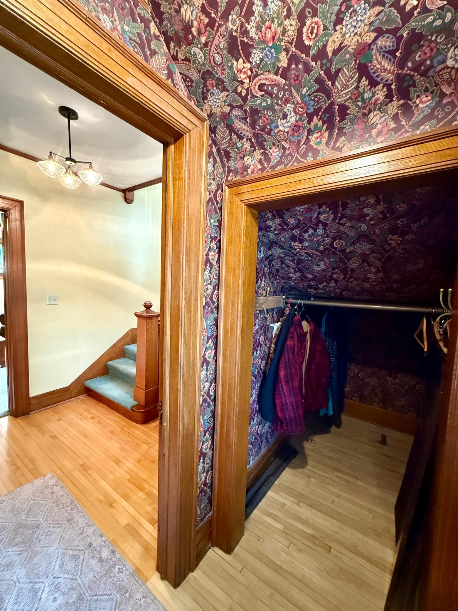 front door entry closet