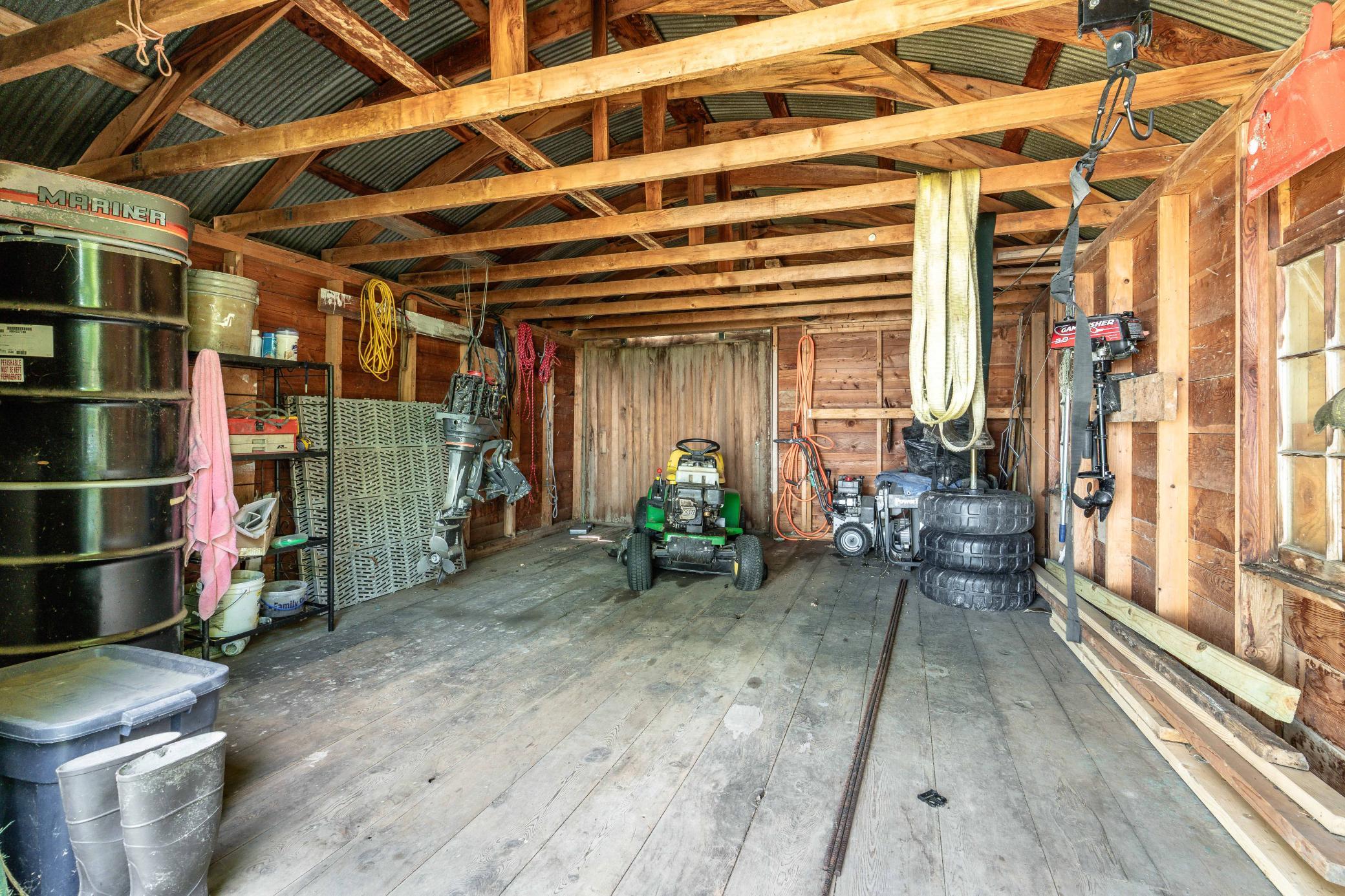 Inside Shed