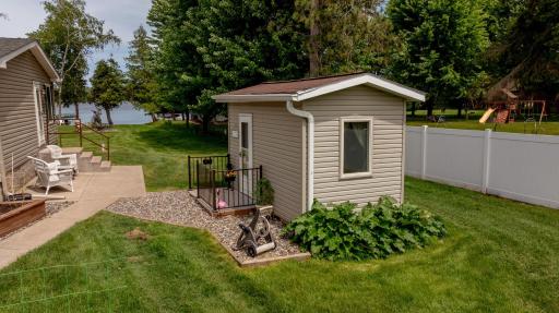 Bonus shed with lake views ~ take a look inside!