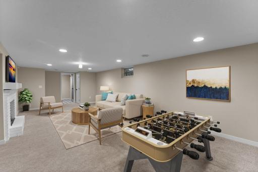 Virtually staged. There are plenty of options for using the family room.