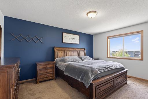 Spacious primary bedroom with walk-in closet