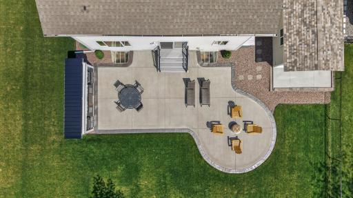 Every night spent out here enjoying the 32' x 20' custom concrete patio.