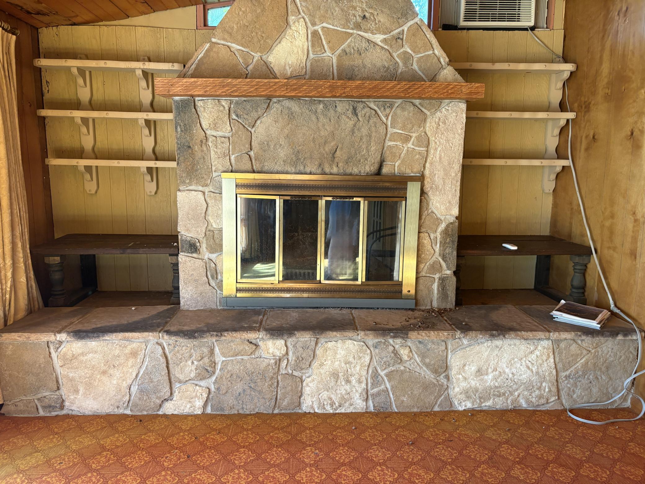 Stone Wood Burning Fireplace.JPG