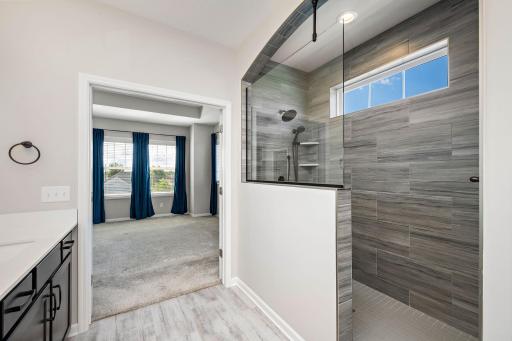 Private Owners Bath with Upgraded Walk in Shower