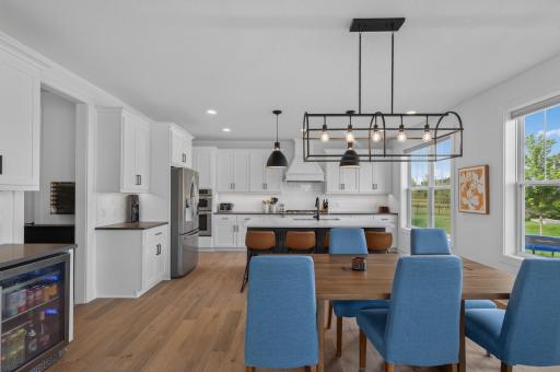Here is a third alternate view of the dining room looking toward the kitchen.
