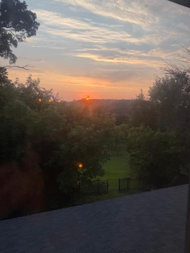 The most amazing sunsets from the front porch.
