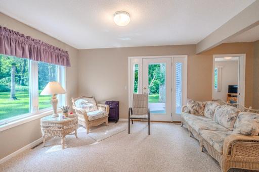 Sitting area off kitchen to deck could be second dining area