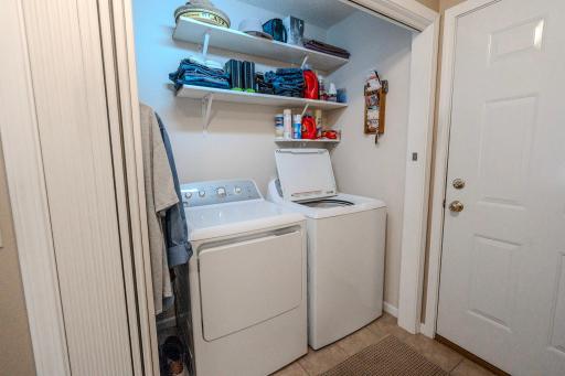 Laundry off garage for convenience on main floor