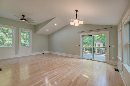 The sliding glass doors take you to your private primary bedroom deck.