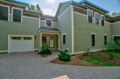 The home is sided with low-maintenance Hardie plank siding.