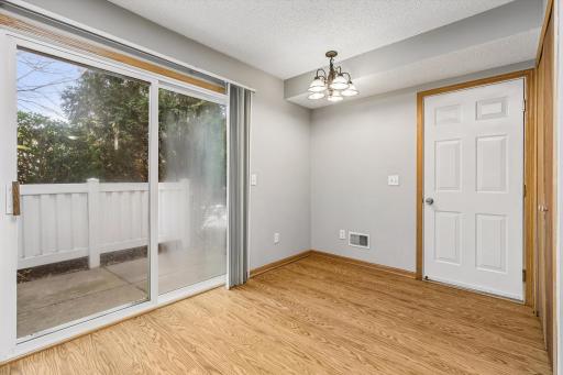 New glass has been ordered for the sliding glass door.