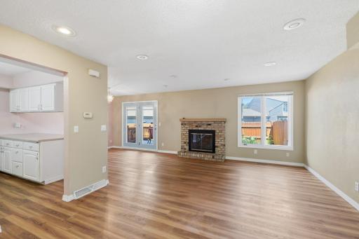 This fall, enjoy the warmth and charm of the wood-burning fireplace.