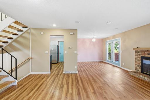 The main floor offers a bright, open floor plan that feels spacious and inviting.