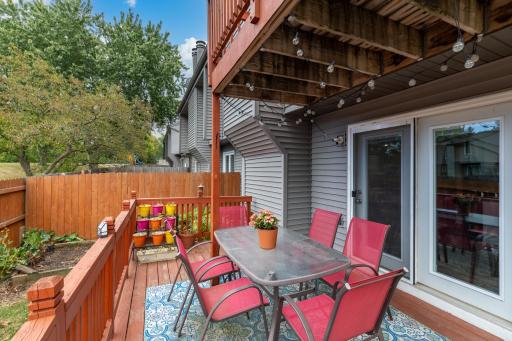 The private yard provides ample green space and fresh air — a perfect retreat for your or your furry friend.