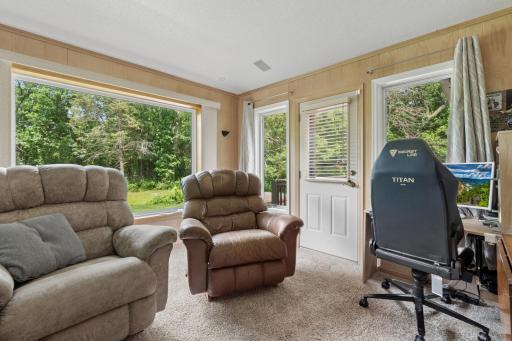 3459 166th Ln NW - Primary Bedroom with Private Sunroom that Leads to Deck & Backyard