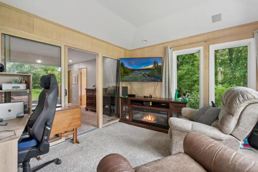 3459 166th Ln NW - Primary Bedroom with Private Sunroom that Leads to Deck & Backyard