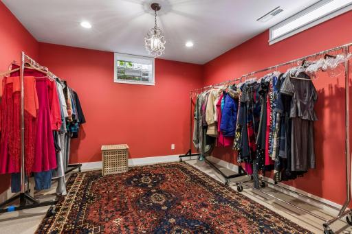 Huge lower level closet, storage, gym, whatever, room