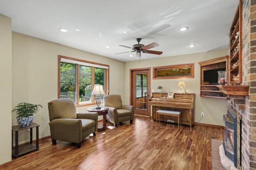 Immaculate Asian walnut hardwood floors throughout the main floor.