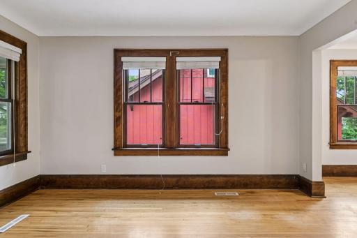 Plenty of space for a couch in living room