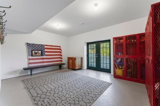 Walkout basement exit/entrance w/radiant floor heat and 9' ceilings