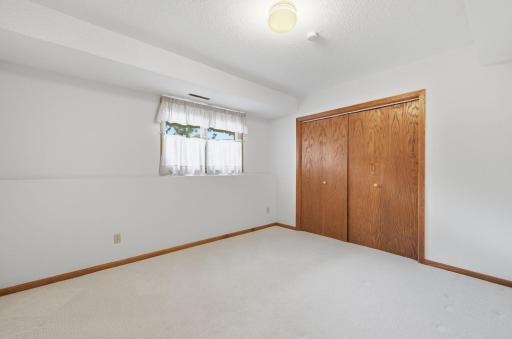 Lower level 2nd bedroom.