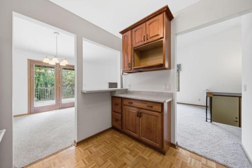Nice kitchen with hardwood floor!
